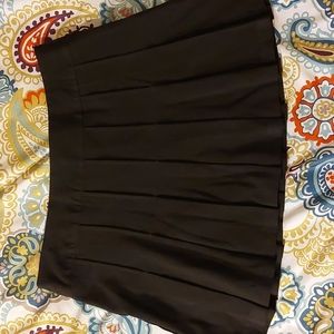 Schoolgirl black pleated micro mini skirt